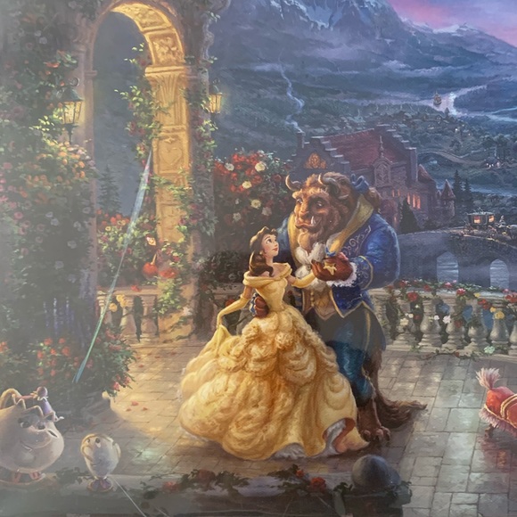 Thomas Kinkade Other - Beauty and the beast print